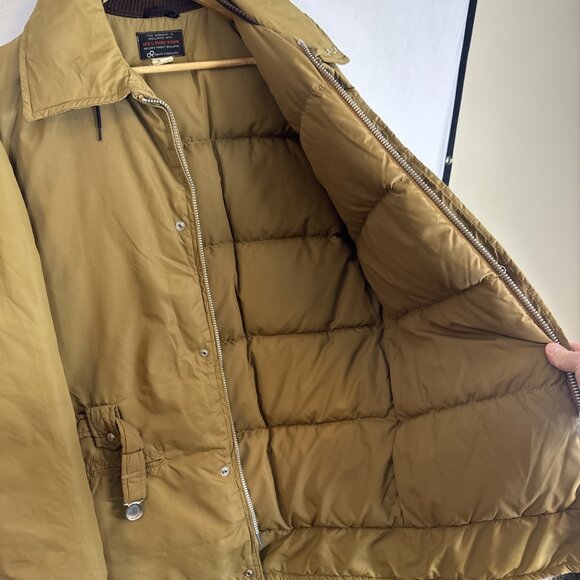 Vintage 70s‎ 80s David S. Reid 100% Down Parka Jacket Brown Nylon M Canada - Picture 7 of 10